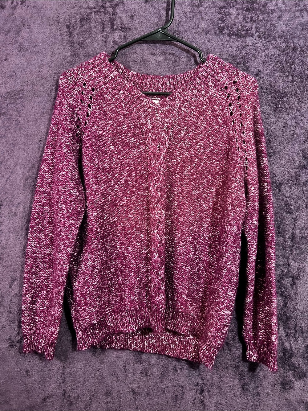 St. John's Bay Marled Berry Crew Neck Sweater